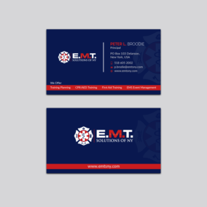 Business Card Design by Jahidul for EMTS NY, LLC | Design: #23686620