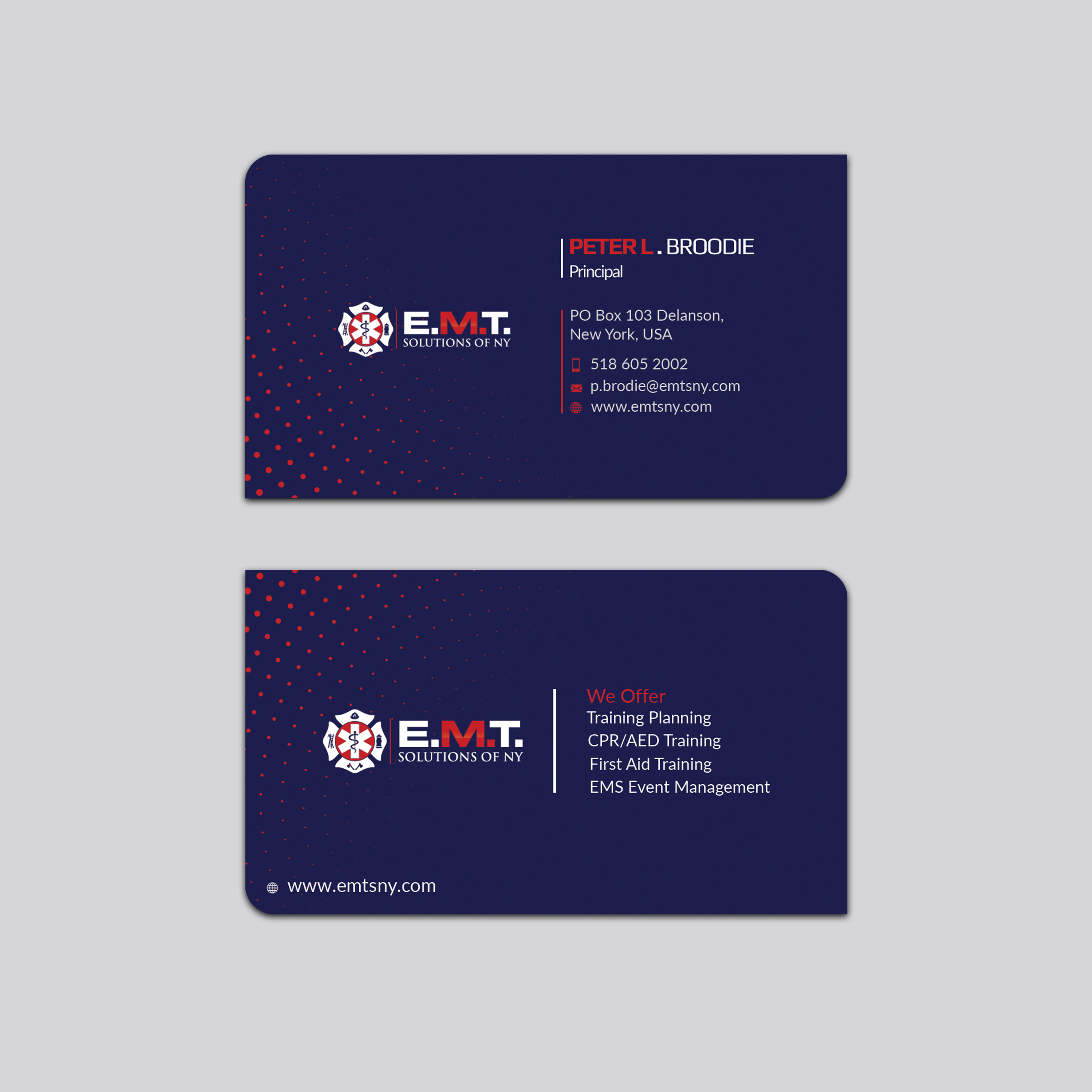 Business Card Design by Jahidul for EMTS NY, LLC | Design #23690773