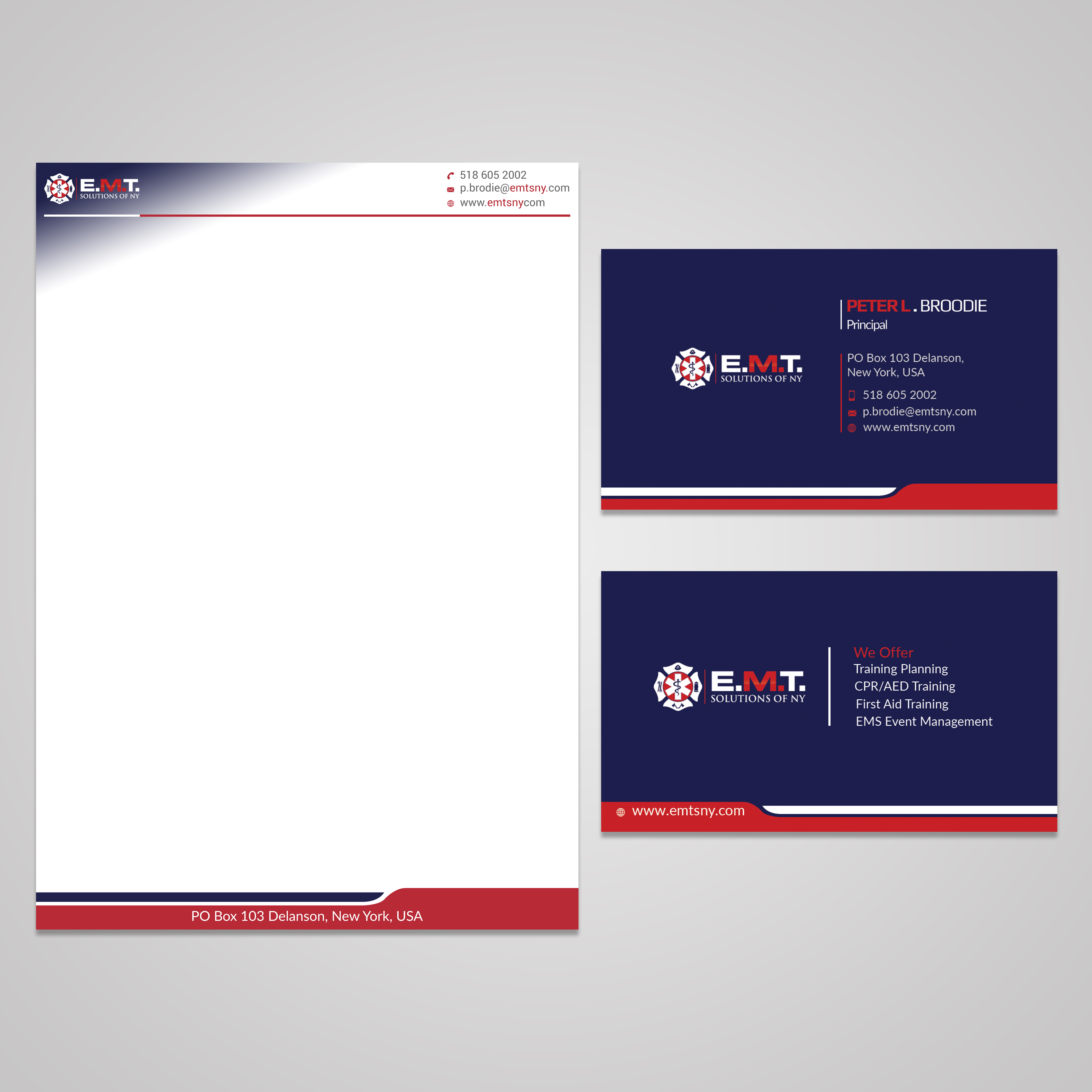 Business Card Design by Jahidul for EMTS NY, LLC | Design #23694199