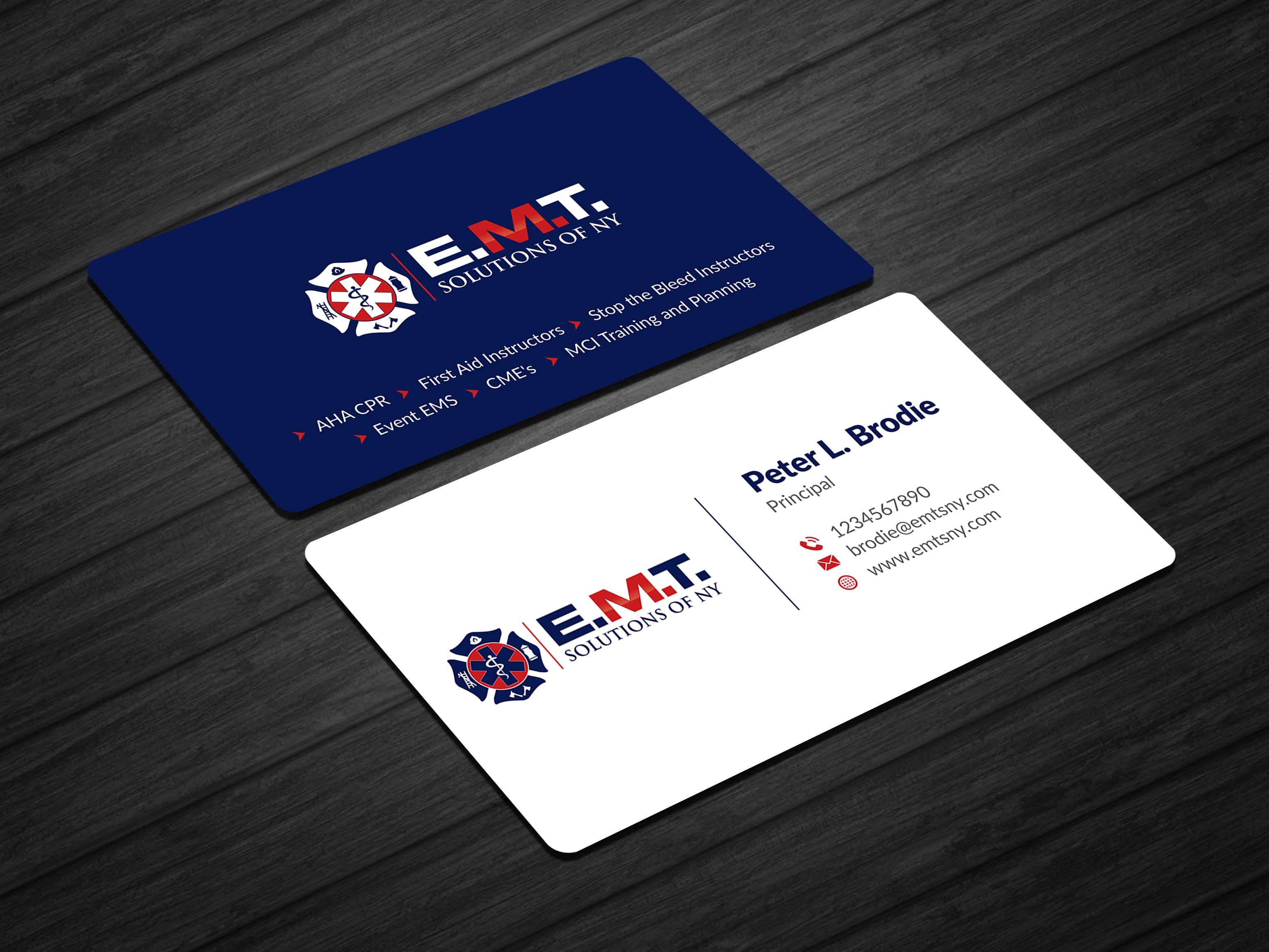 Business Card Design by Musa. A for EMTS NY, LLC | Design #23645048
