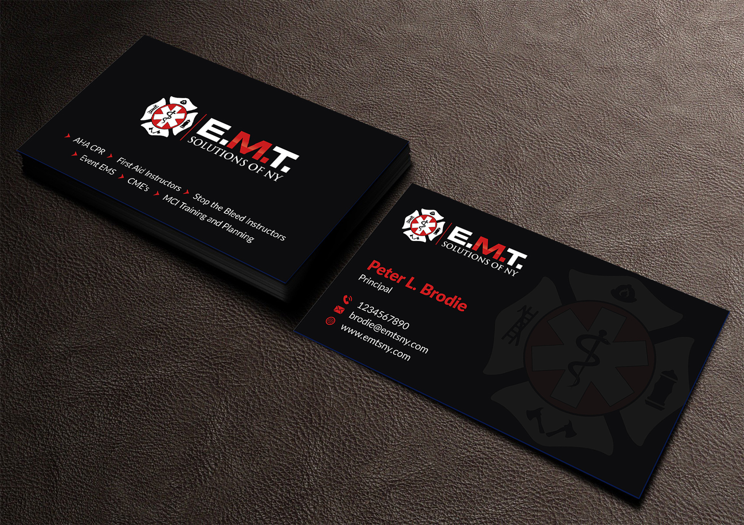 Business Card Design by Musa. A for EMTS NY, LLC | Design #23656190