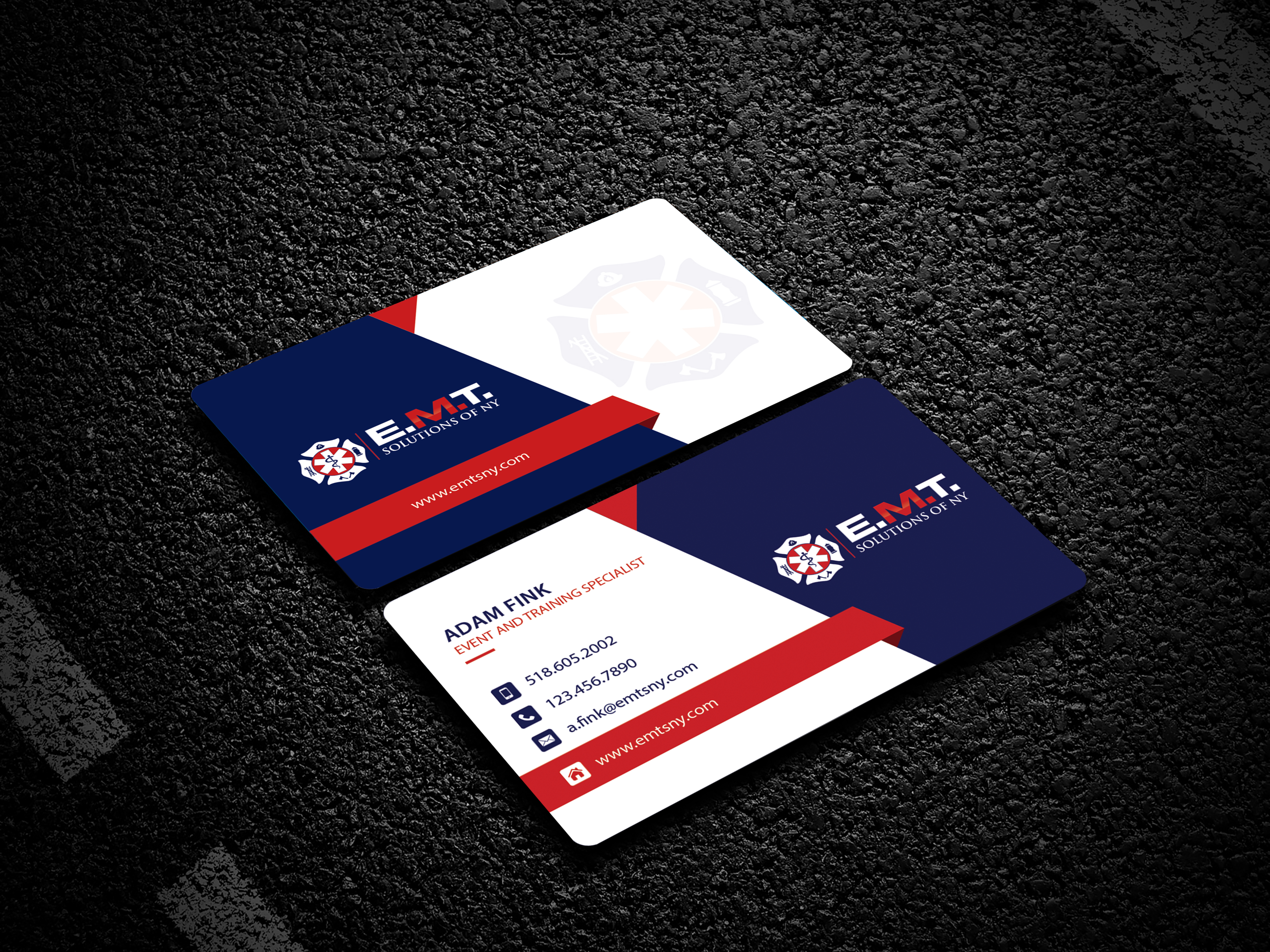 Business Card Design by Skytouch Solutions for EMTS NY, LLC | Design #23697815