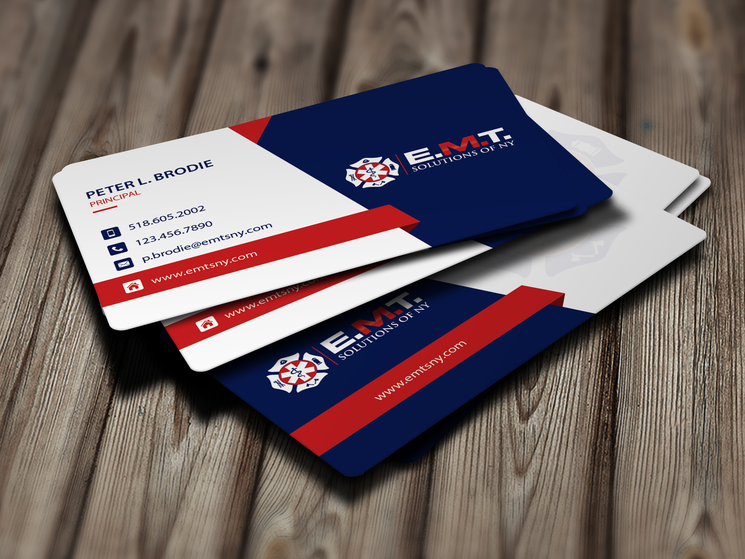 Business Card Design by Skytouch Solutions for EMTS NY, LLC | Design #23697827