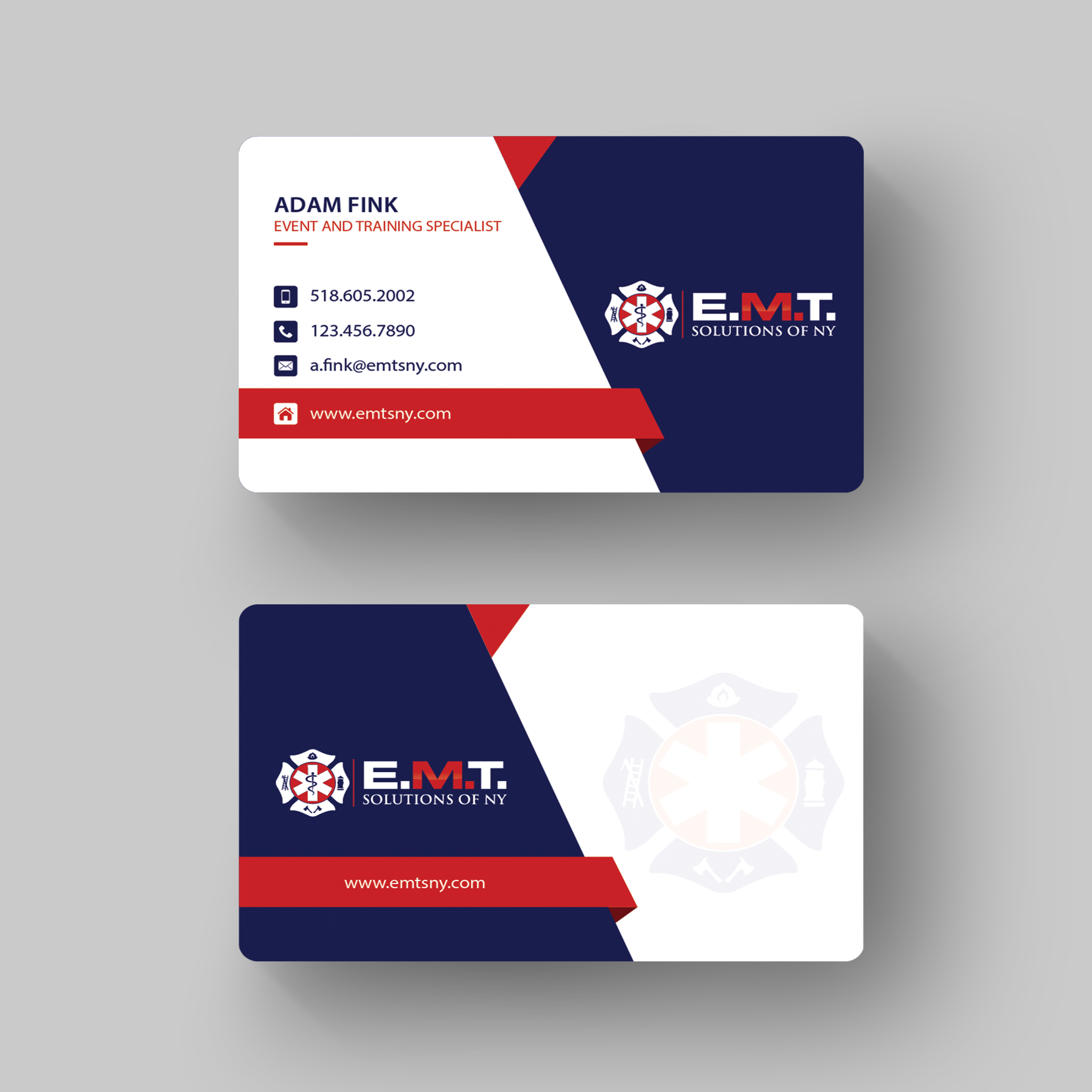 Business Card Design by Skytouch Solutions for EMTS NY, LLC | Design #23697837