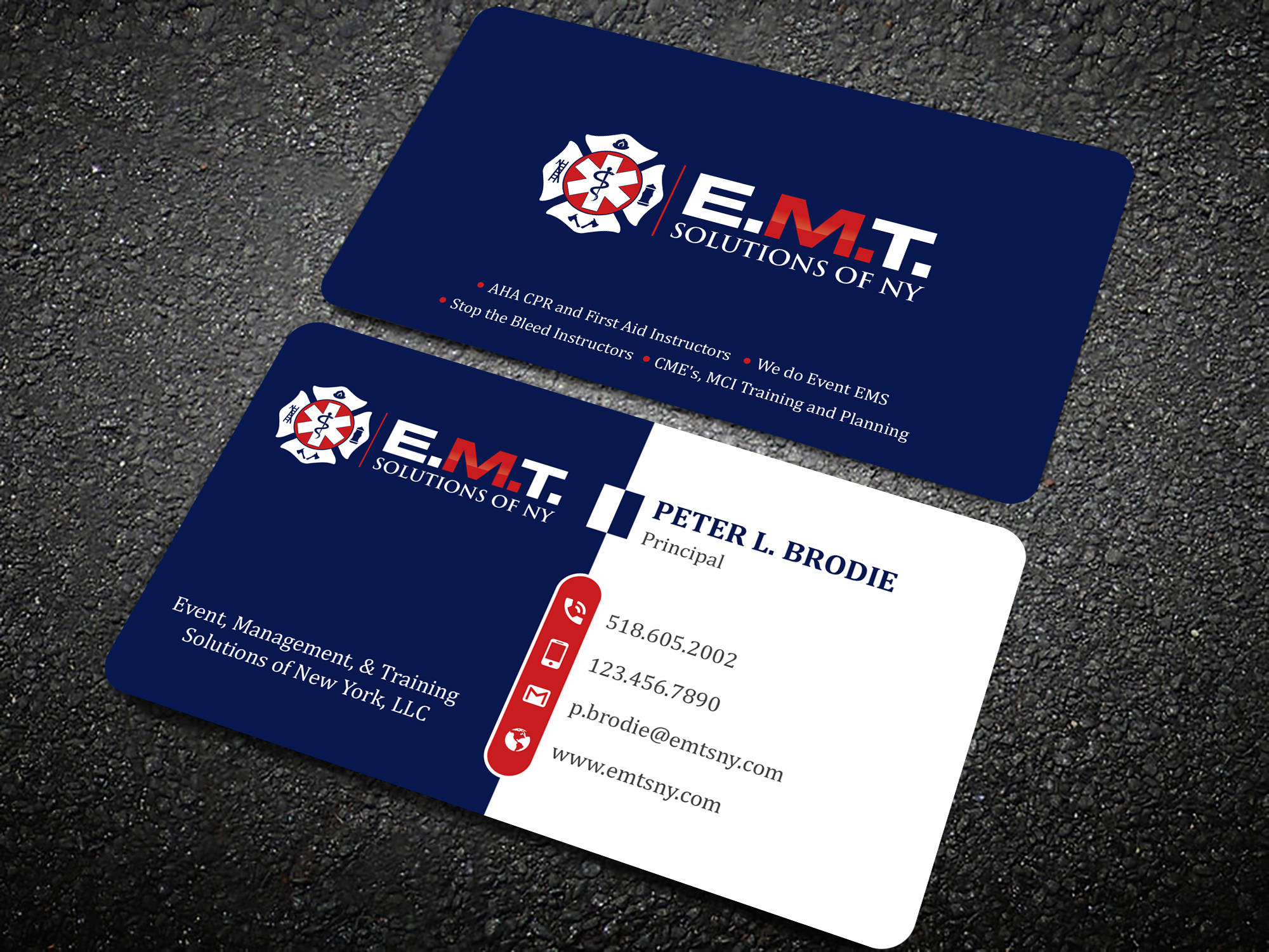 Business Card Design by Uttom 2 for EMTS NY, LLC | Design #23645008