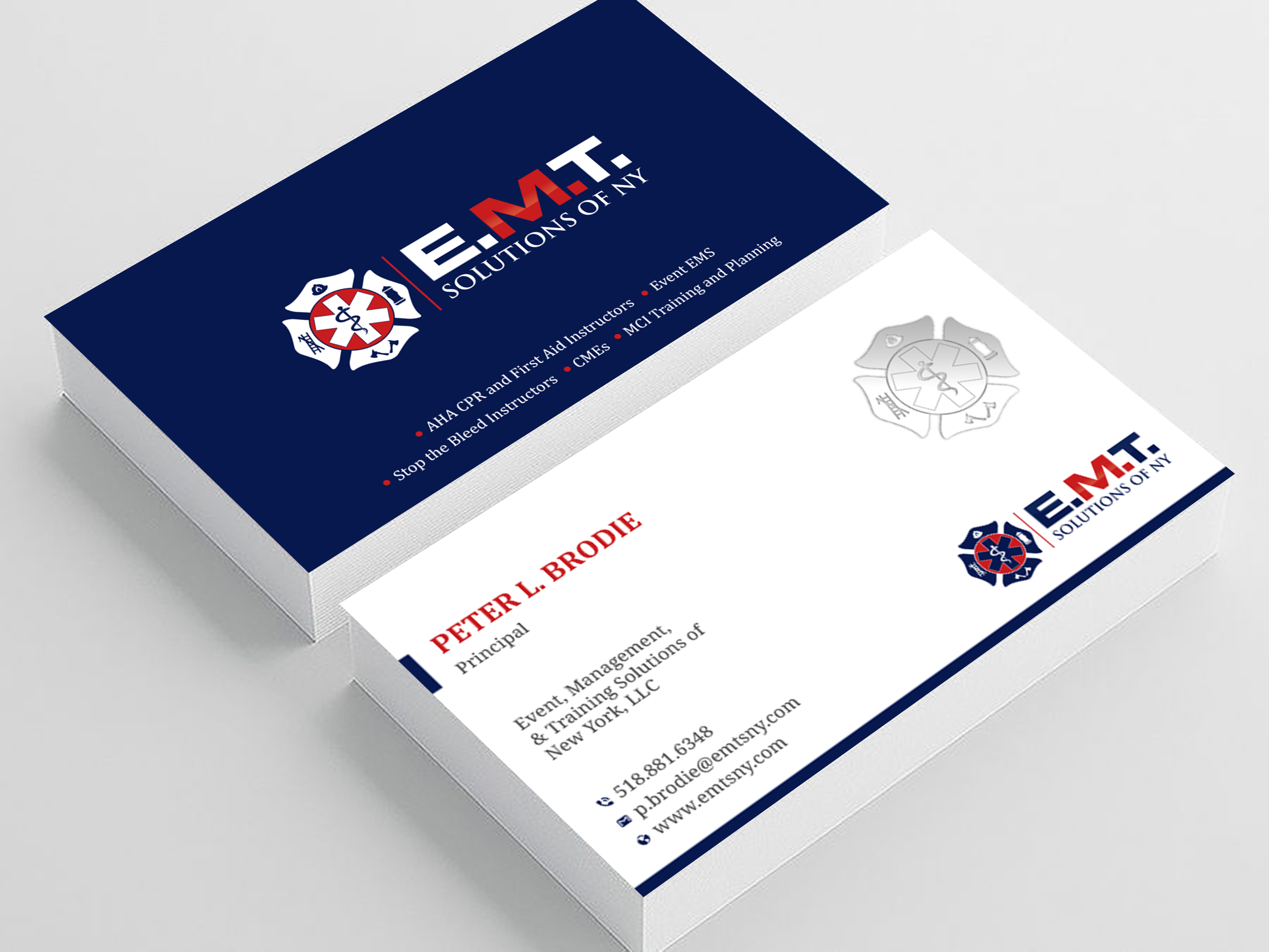 Diseño de Tarjeta de Presentación por Uttom 2 para EMTS NY, LLC | Diseño #23755564
