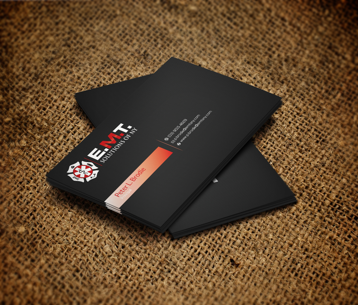 Business Card Design by AN7 for EMTS NY, LLC | Design #23681667