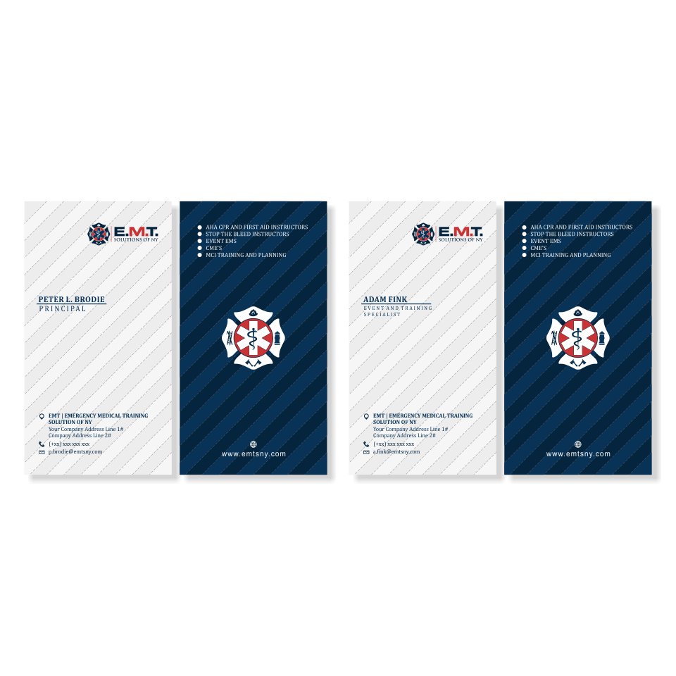 Business Card Design by BambusArt for EMTS NY, LLC | Design #23680578