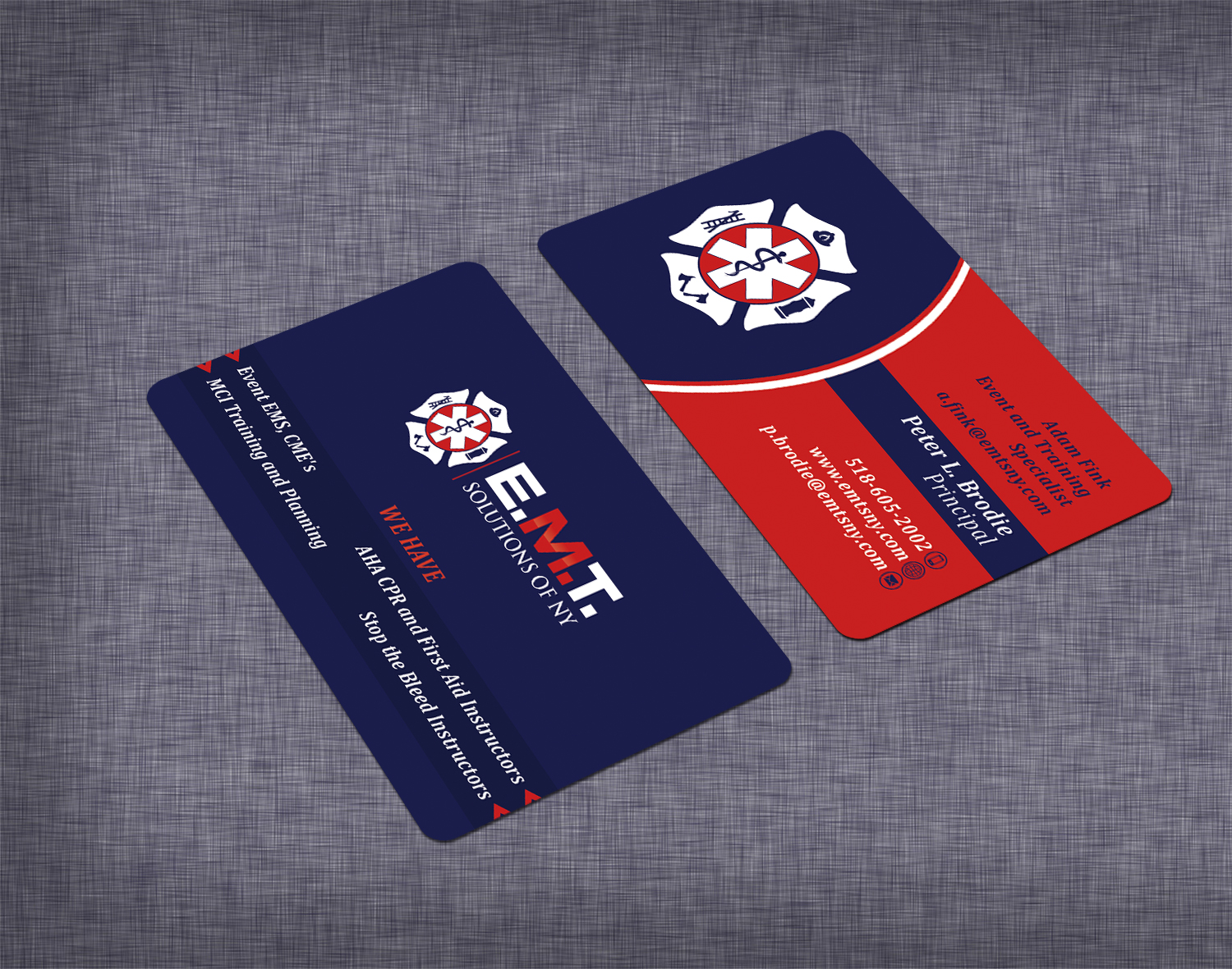 Business Card Design by Graphics Design Help for EMTS NY, LLC | Design #23656997