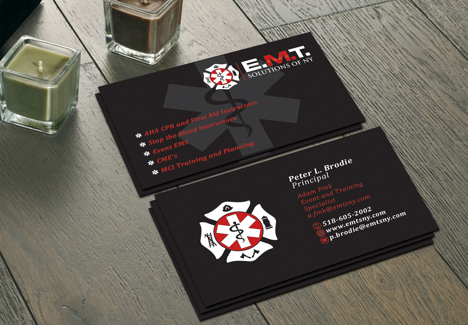 Business Card Design by Graphics Design Help for EMTS NY, LLC | Design #23680383