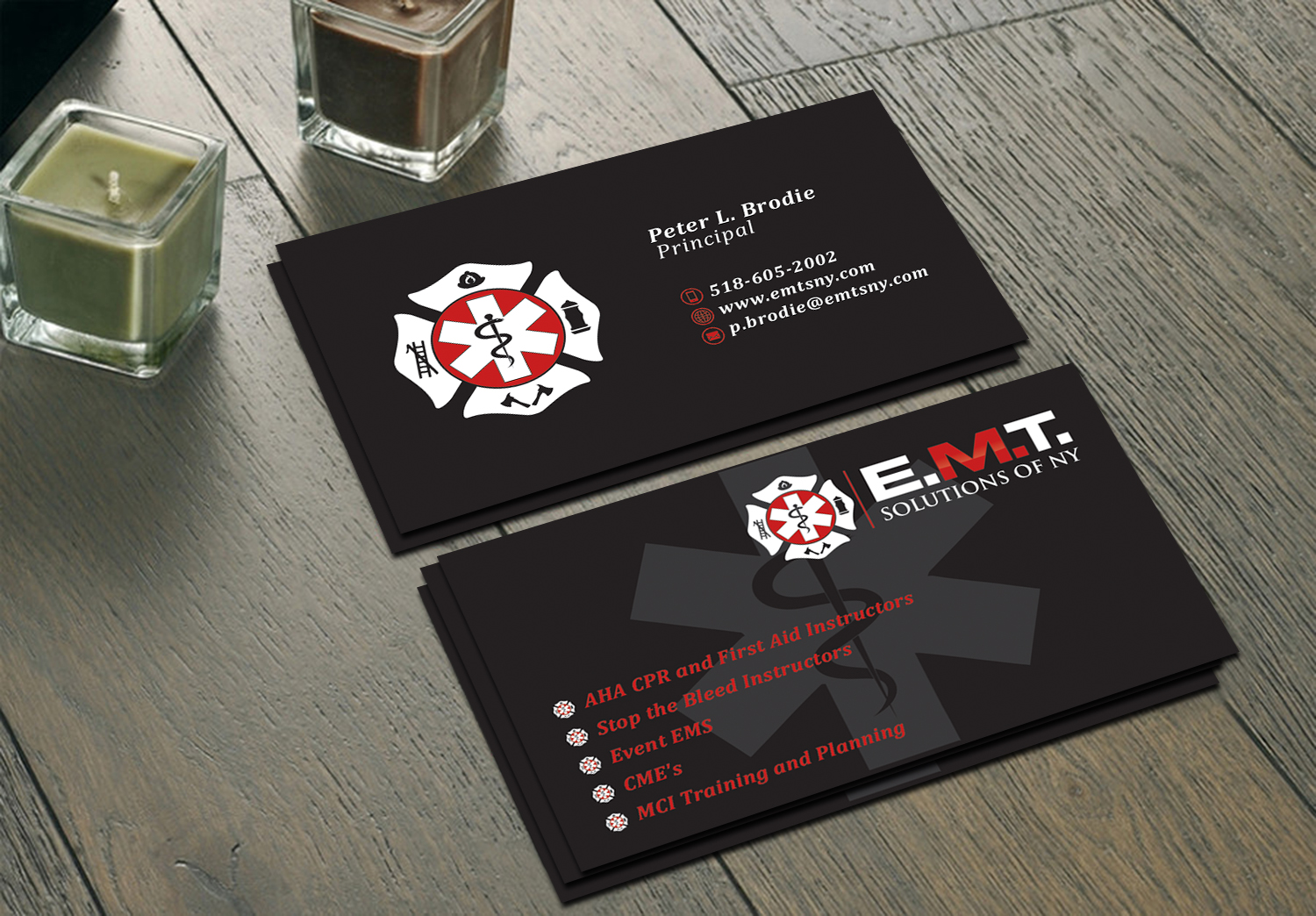 Business Card Design by Graphics Design Help for EMTS NY, LLC | Design #23746237
