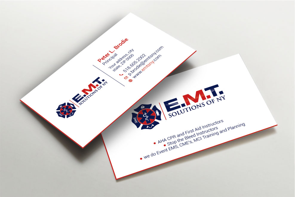Business Card Design by Imagine design000 for EMTS NY, LLC | Design #23645699