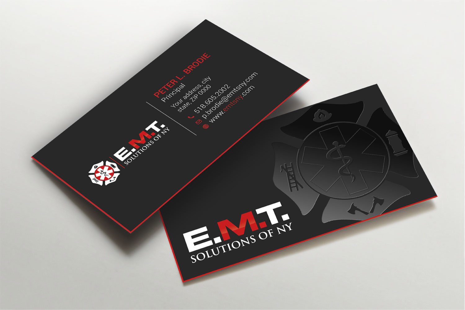 Business Card Design by Imagine design000 for EMTS NY, LLC | Design #23750790