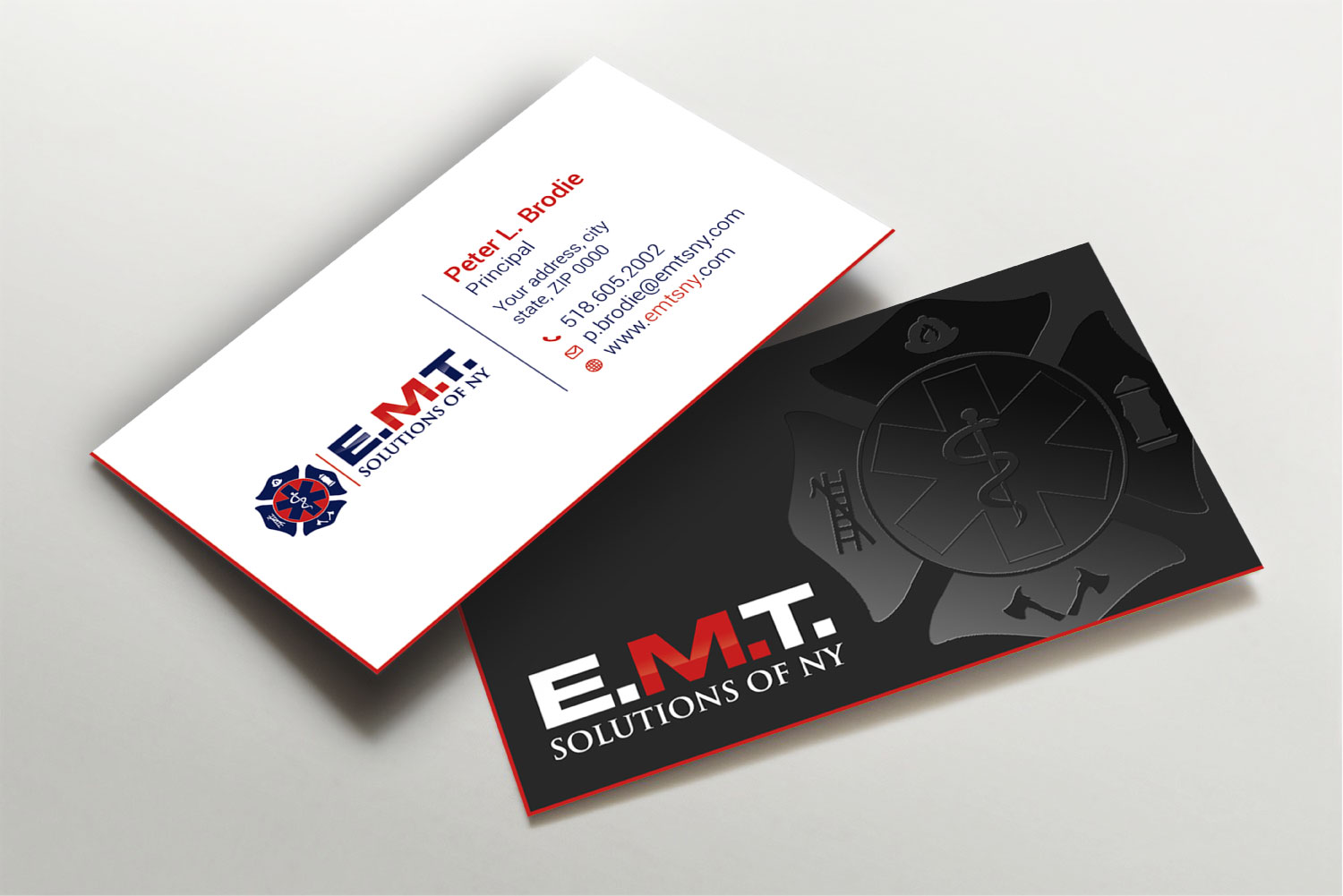 Business Card Design by Imagine design000 for EMTS NY, LLC | Design #23750803