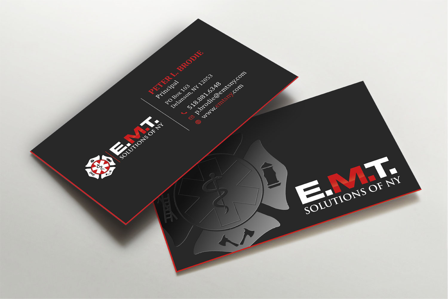 Business Card Design by Imagine design000 for EMTS NY, LLC | Design #23756085