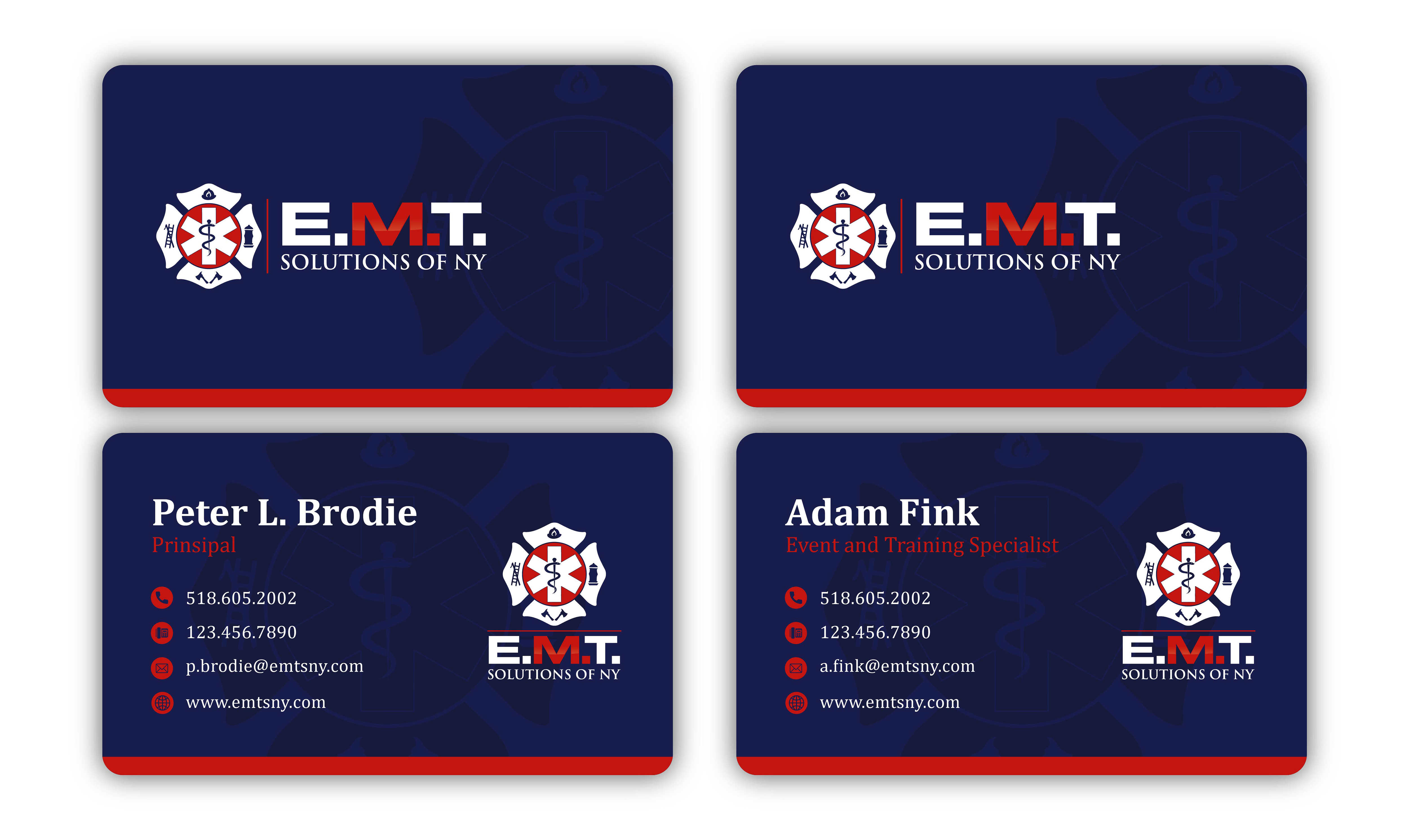 Business Card Design by bayukrisna for EMTS NY, LLC | Design #23643697