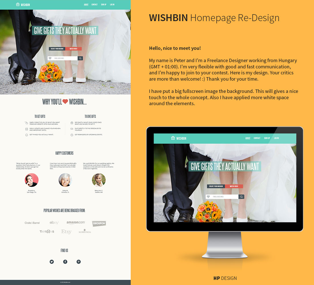 Web Design by Peter Hupuczi | HP Design for   | Design #3008768