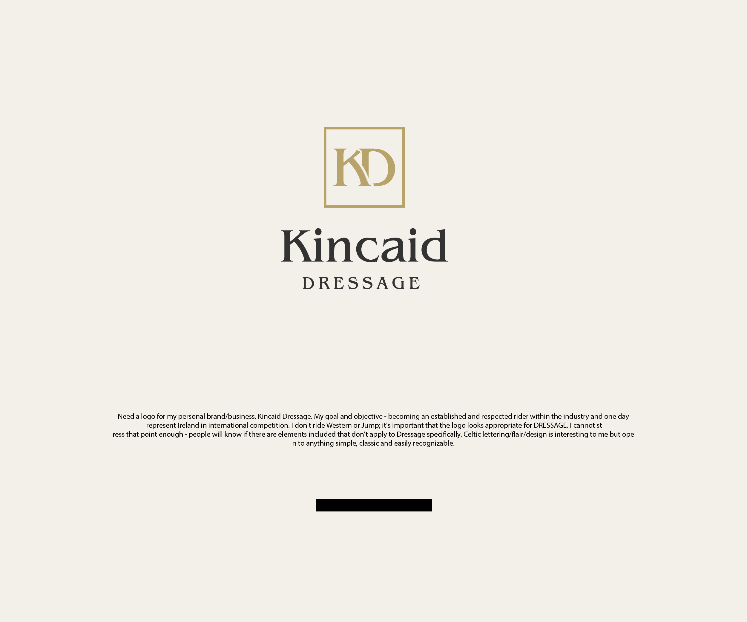 Playful, Professional, Horseback Riding Logo Design for Kincaid
