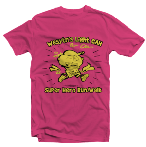 Westyn’s Light CAH Super Hero Run/Walk | T-shirt Design by Tomi Ax