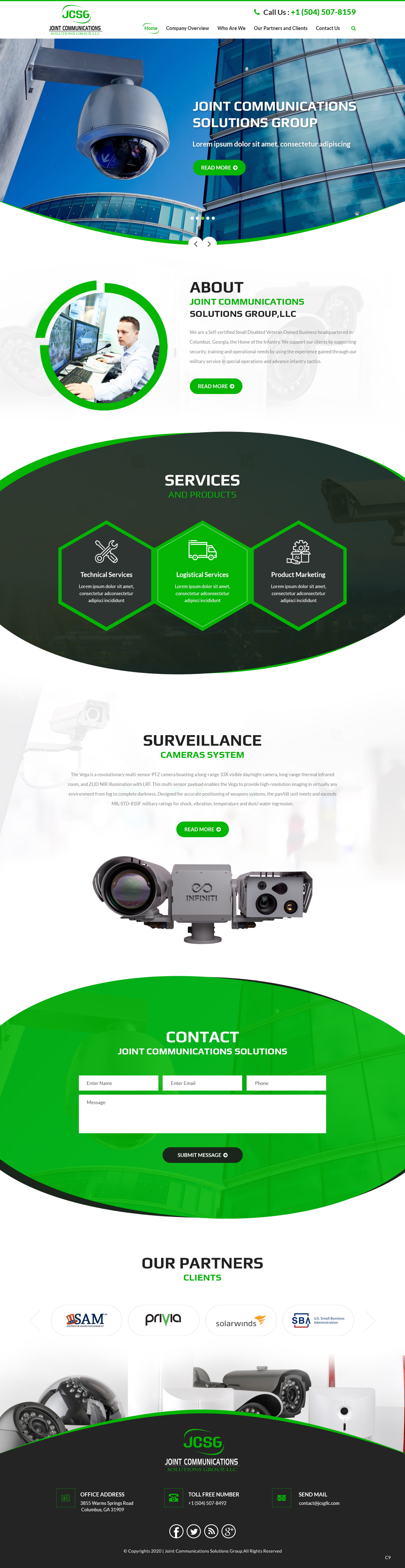 Web-Design von pb für Joint Communications Solutions Group, LLC | Design #23663532