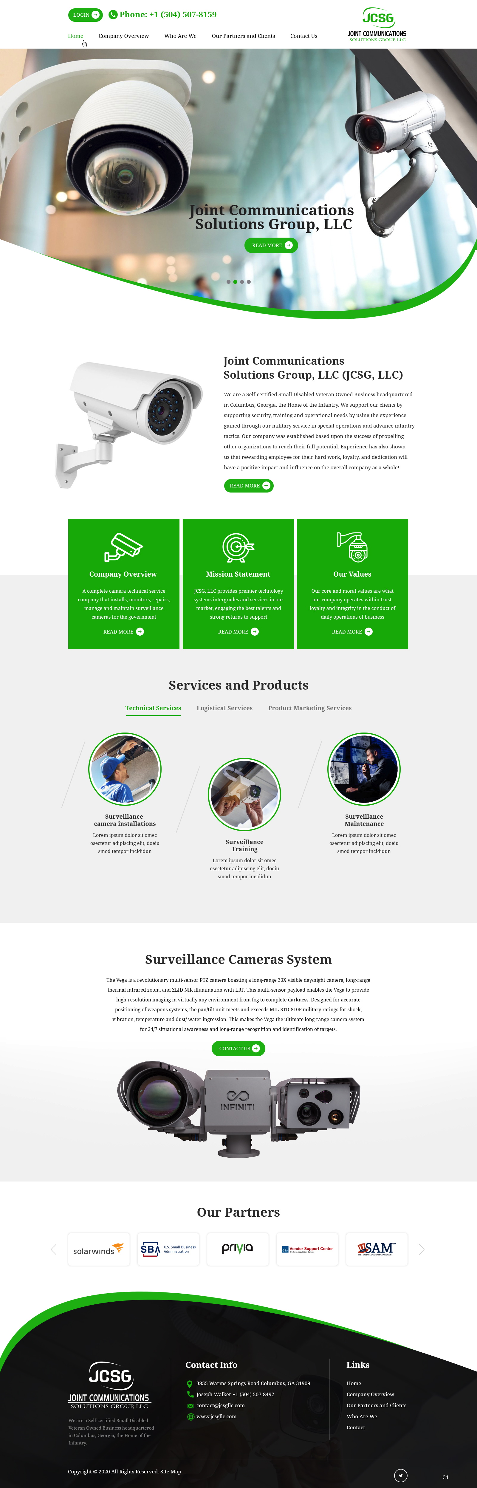 Web Design by pb for Joint Communications Solutions Group, LLC | Design #23663533