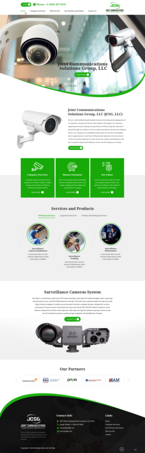 Web Design by pb for Joint Communications Solutions Group, LLC | Design: #23663533