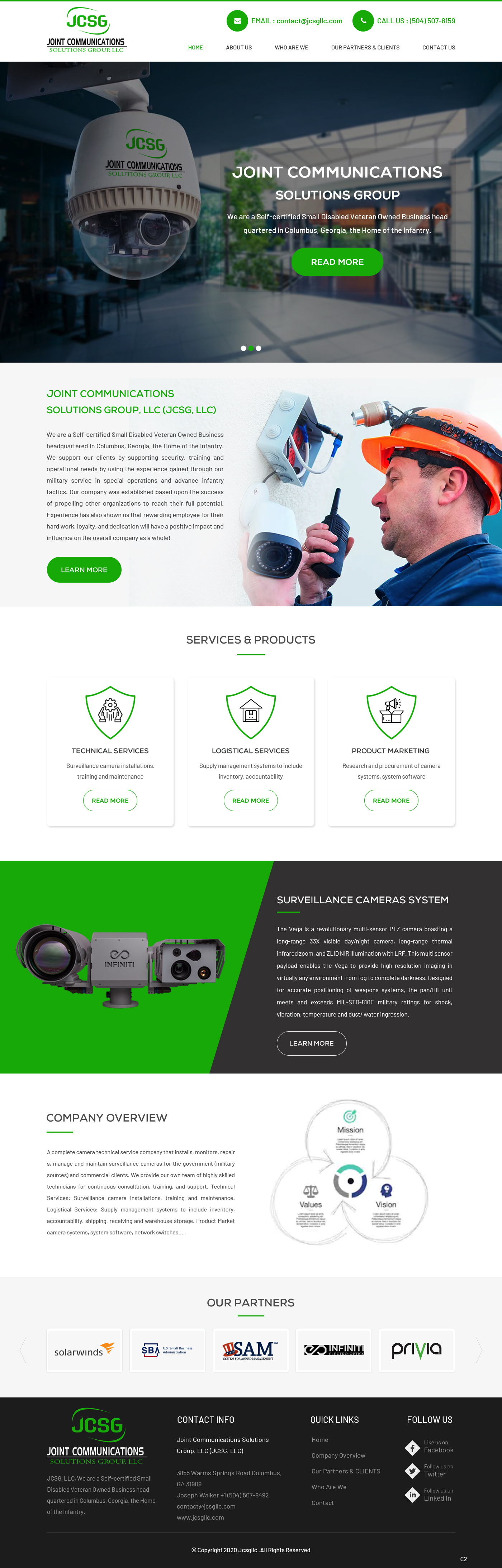 Web Design by pb for Joint Communications Solutions Group, LLC | Design #23663534