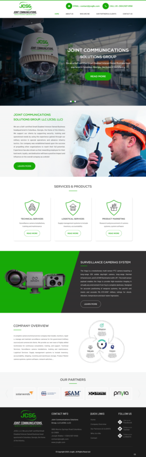Web Design by pb for Joint Communications Solutions Group, LLC | Design: #23663534