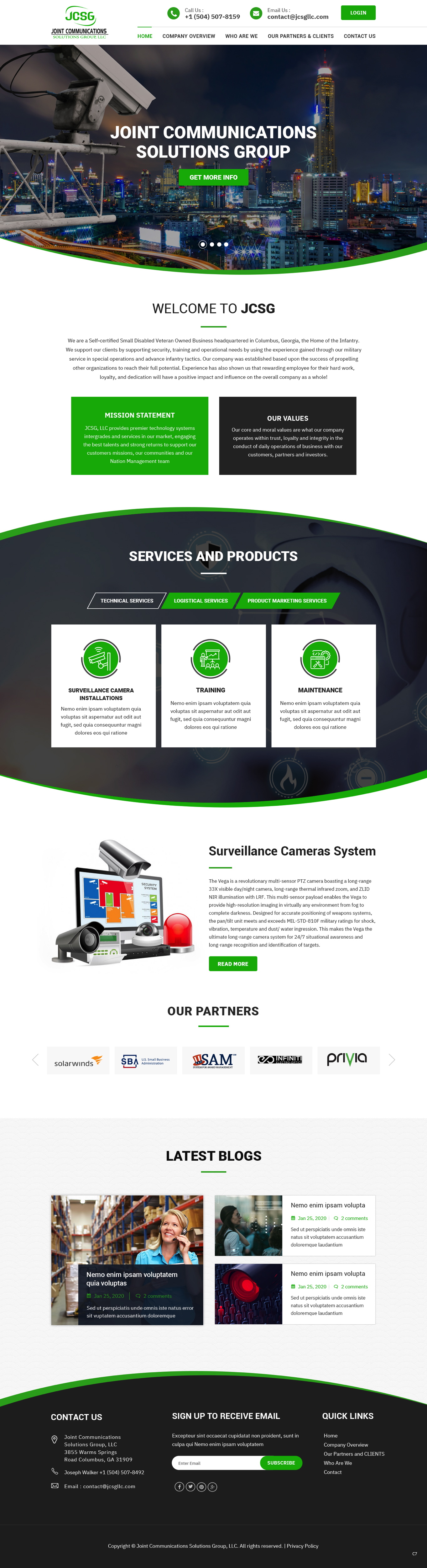 Web-Design von pb für Joint Communications Solutions Group, LLC | Design #23663535