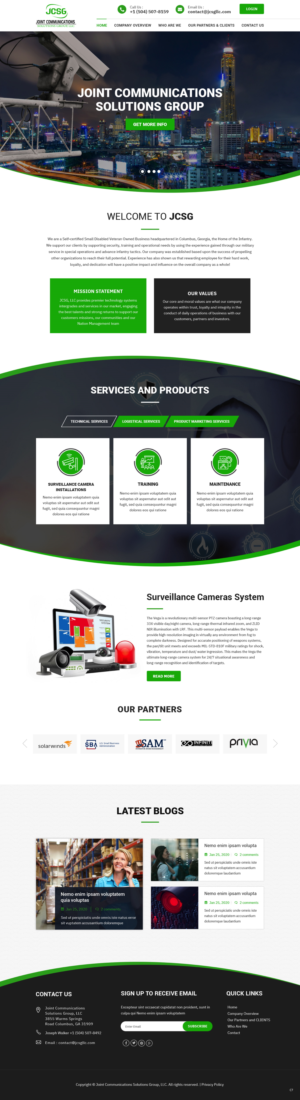 Web Design by pb for Joint Communications Solutions Group, LLC | Design: #23663535