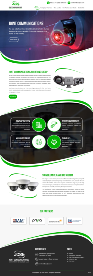 Web Design by pb for Joint Communications Solutions Group, LLC | Design: #23663536
