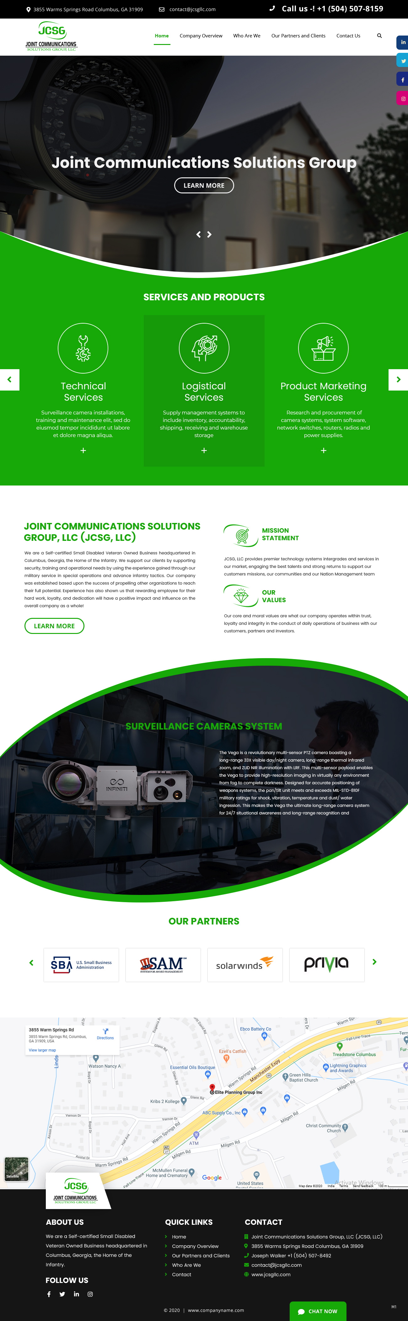 Web Design by pb for Joint Communications Solutions Group, LLC | Design #23663537