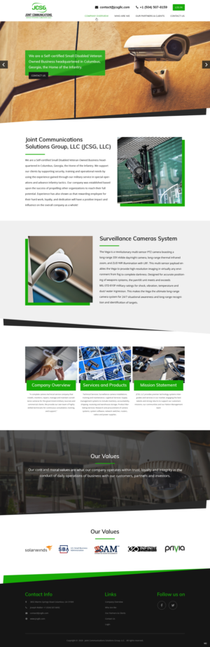 Web Design by pb for Joint Communications Solutions Group, LLC | Design: #23663539