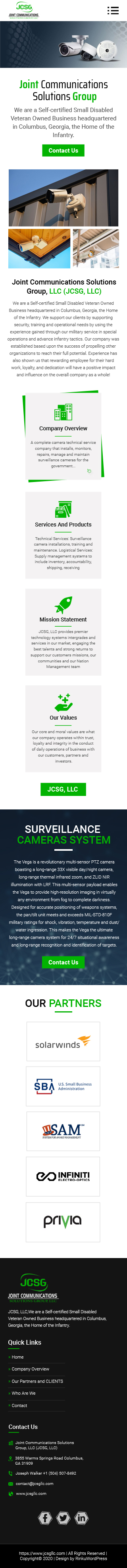 Web Design par sai.designer87 pour Joint Communications Solutions Group, LLC | Design #23662491