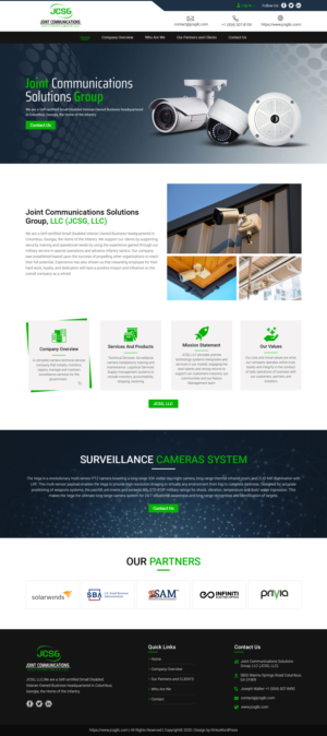 Web Design by sai.designer87 for Joint Communications Solutions Group, LLC | Design: #23662493