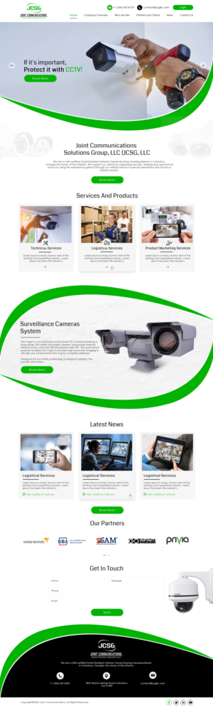 Web Design by bdesigner9 for Joint Communications Solutions Group, LLC | Design #23671759