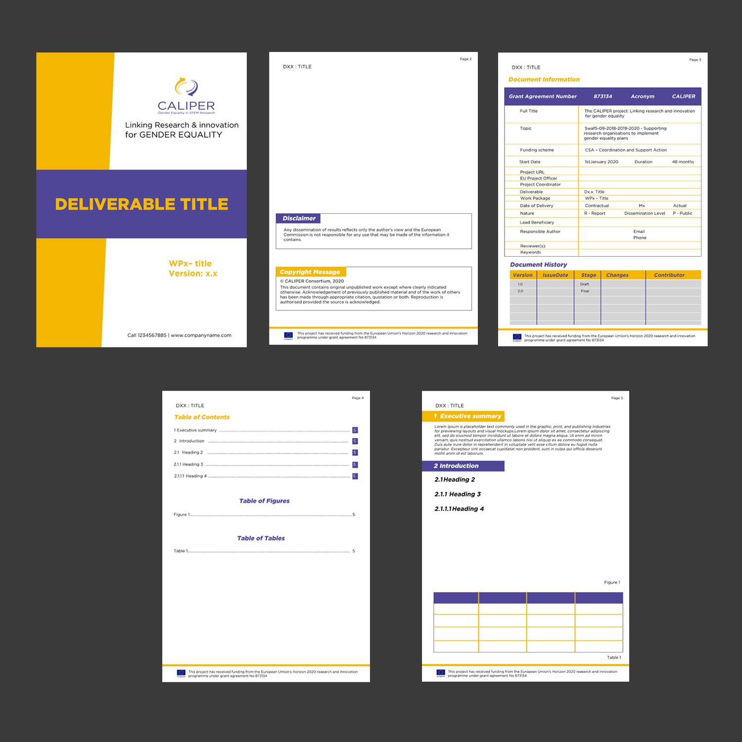 Word Template Design by Schöpfer for VILABS | Design #23712166