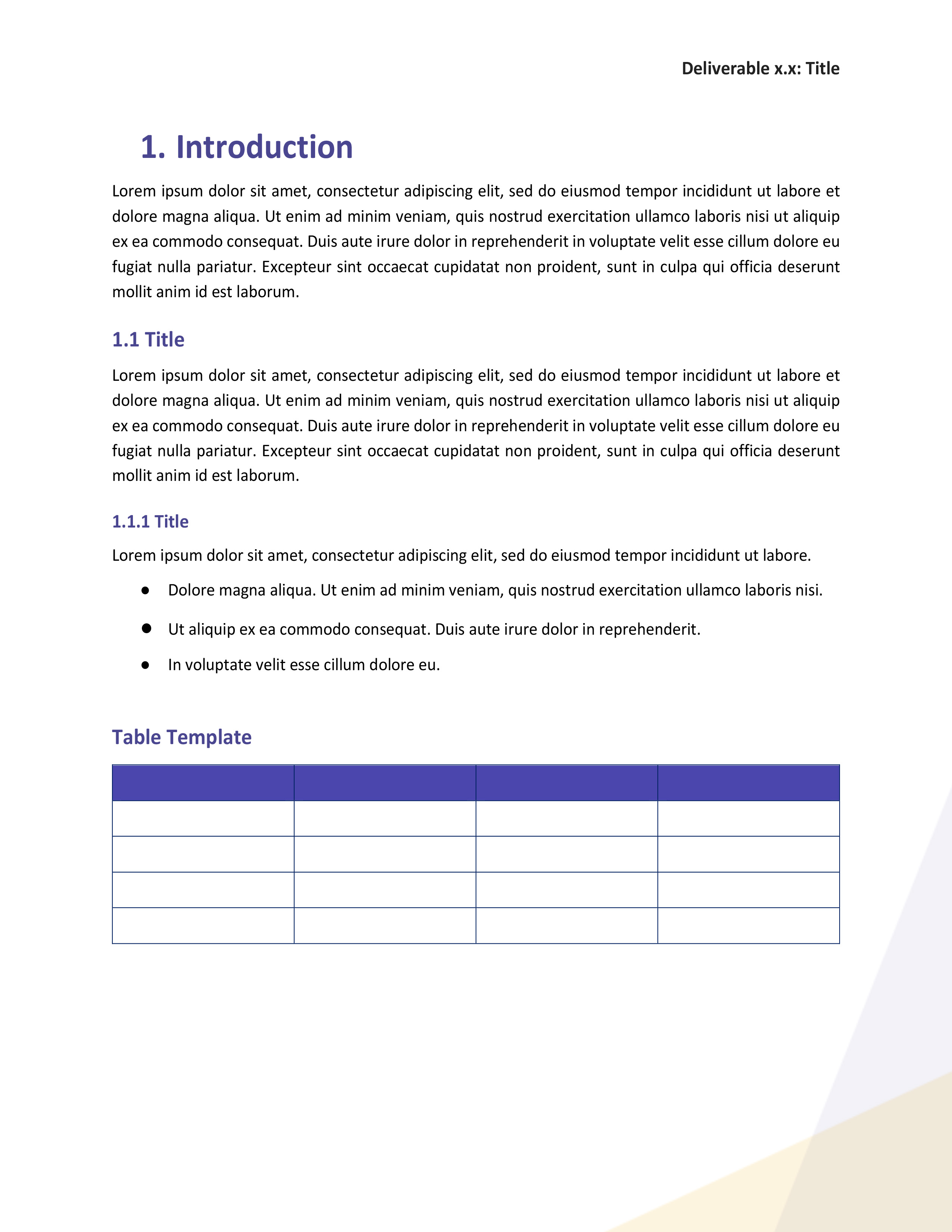 Word Template Design by BMSA for VILABS | Design #23681634