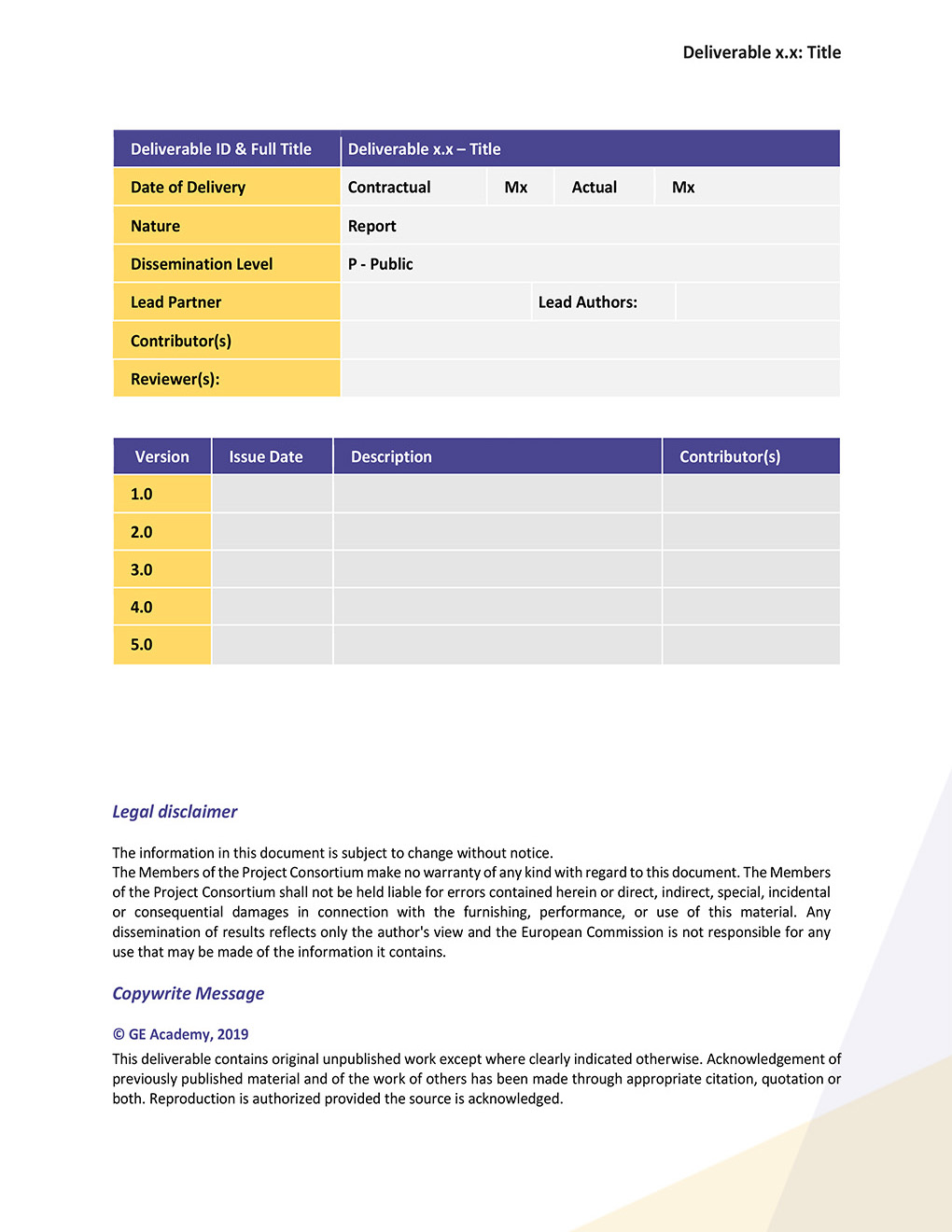 Diseño de Plantilla de Word por BMSA para VILABS | Diseño #23681635