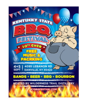 Kentucky State BBQ Festival's 10th ever event needs a Poster!  This Non-Profit is a blast | Design de Poster par Pinky 