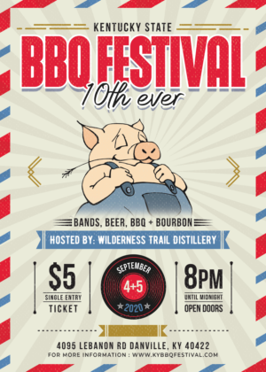 Kentucky State BBQ Festival's 10th ever event needs a Poster!  This Non-Profit is a blast | Design de Poster par HeshanKavinda