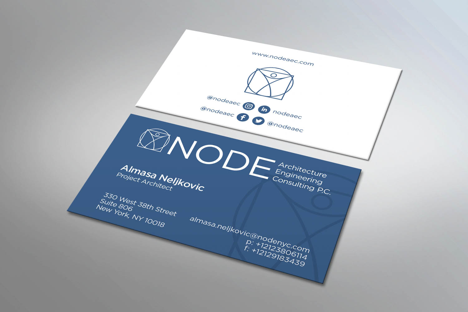 Business Card Design by MDesign for Node Architecture Engineering Consulting PC. | Design #23659489