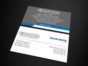 Business Card Design by Verified artistry (Design garden) for Quantum Technical Services | Design: #23695485