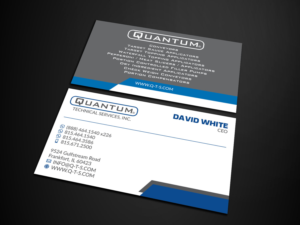 Business Card Design by Verified artistry (Design garden) for Quantum Technical Services | Design: #23695486