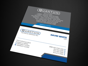 Business Card Design by Verified artistry (Design garden) for Quantum Technical Services | Design: #23695487