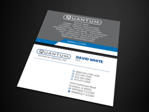 Business Card Design by Verified artistry (Design garden) for Quantum Technical Services | Design: #23695488