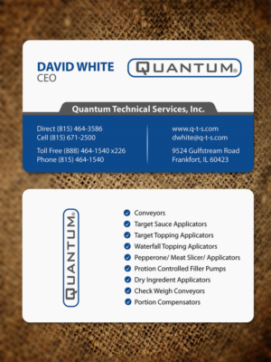 Business Card Design by JK18 for Quantum Technical Services | Design: #23677775