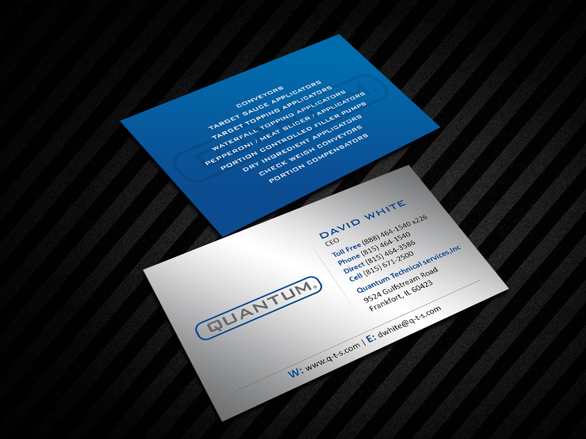 Design de Carte de Visite par Creations Box 2015 pour Quantum Technical Services | Design #23669324