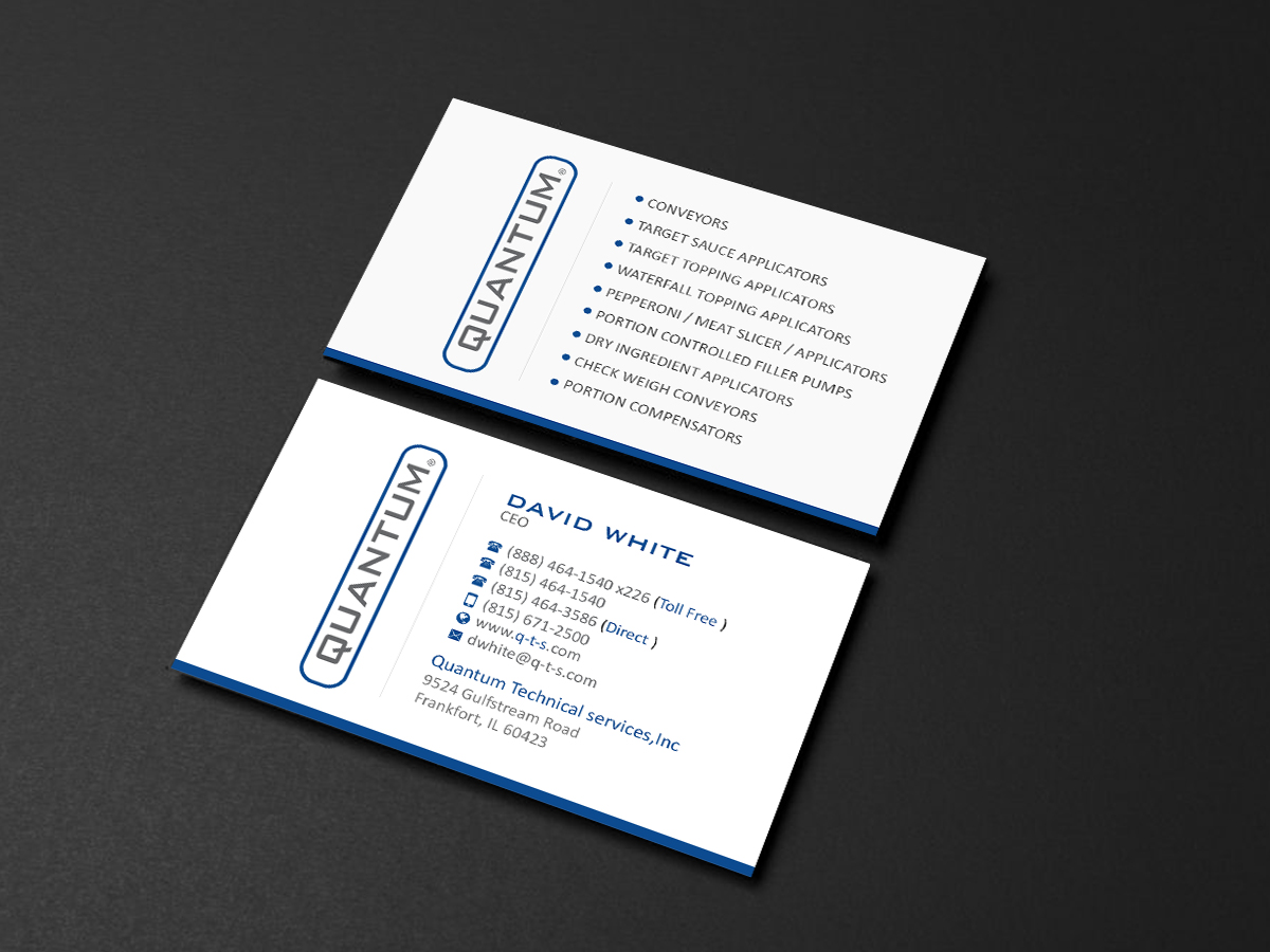 Business Card Design by Creations Box 2015 for Quantum Technical Services | Design #23669331