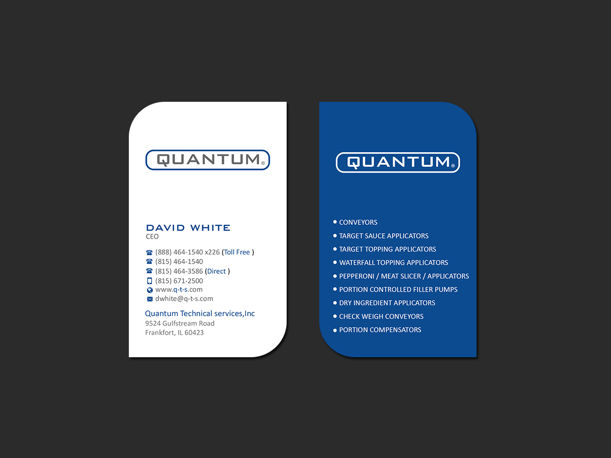 Business Card Design by Creations Box 2015 for Quantum Technical Services | Design #23669332
